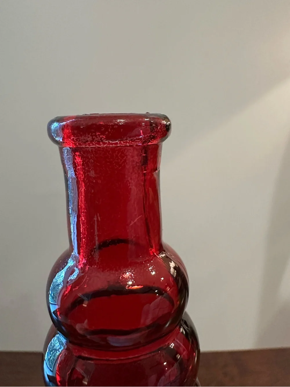Vintage red glass